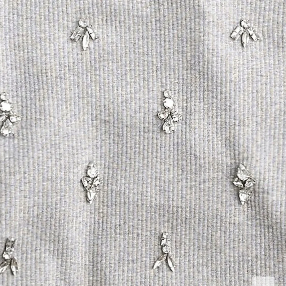 Jeweled Ribbed Tee - Picture 2 of 2